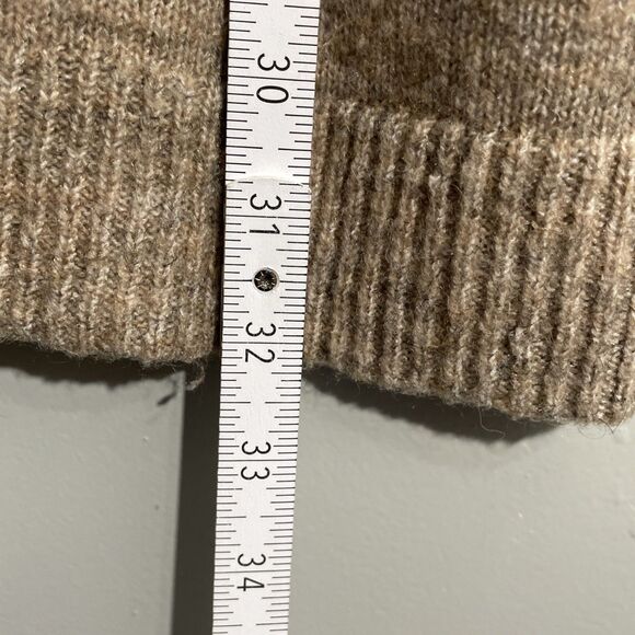 Peyton Primrose Striped Hoodie Sweater Cozy Knit Cardigan, Size Large Brown - Picture 9 of 11